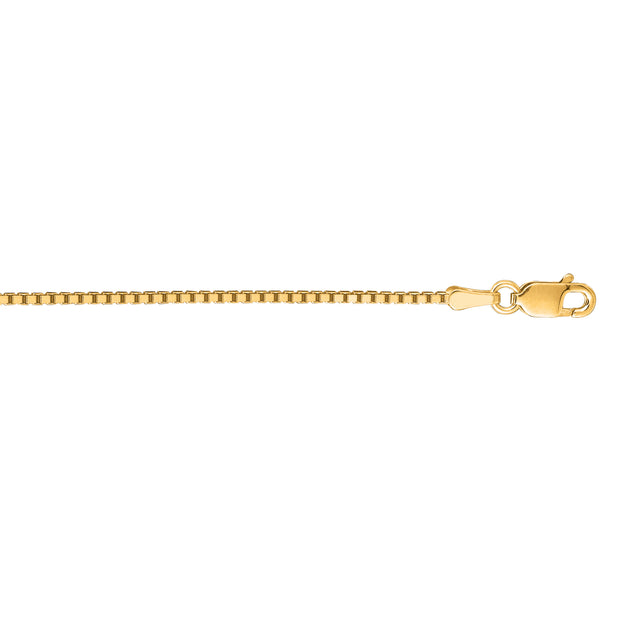 14K Gold 1.1mm Classic Box Chain