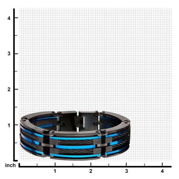 Tri-Tone 2-Layer XL Chunky Cable Link Bracelet