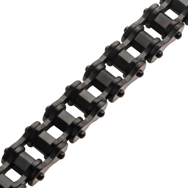 Black IP Bike Chain Bracelet