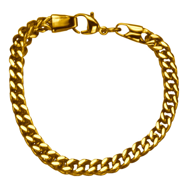 Gold IP Franco Chain Bracelet