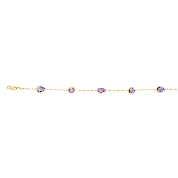 14K Gold Semi-Precious Bracelet