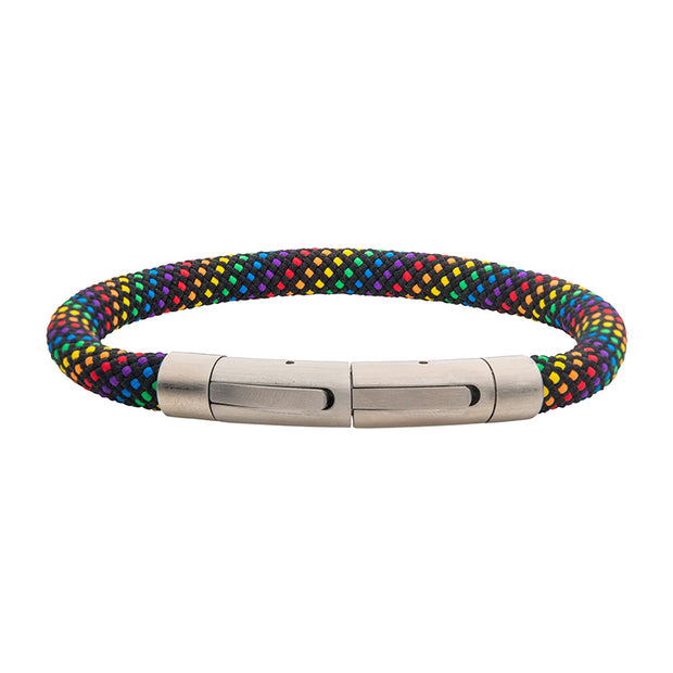 6mm Rainbow Nylon Cord Bracelet