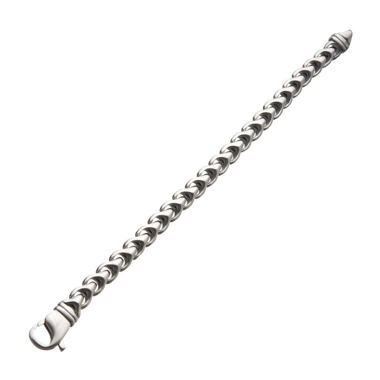 Matte Stainless Steel Big Chain Bracelet