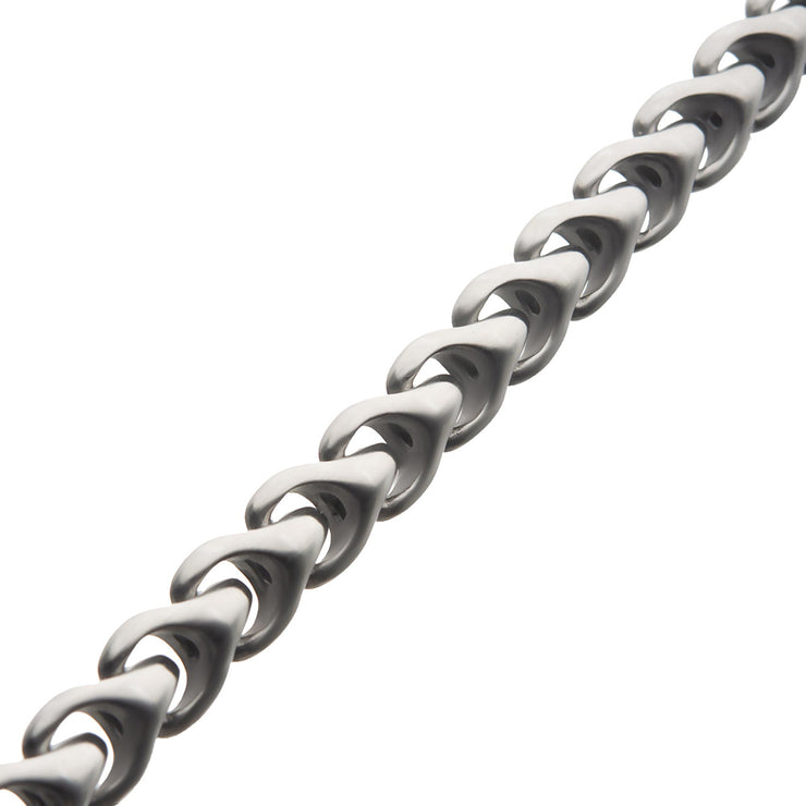 Matte Stainless Steel Big Chain Bracelet