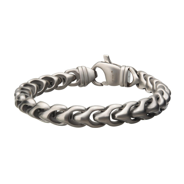 Matte Stainless Steel Big Chain Bracelet