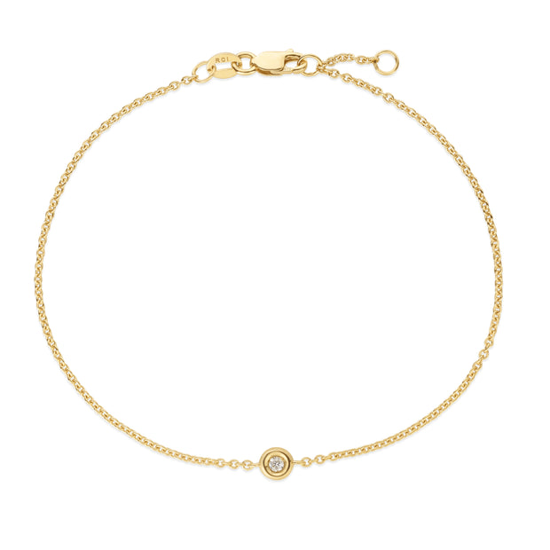 14K Gold Solo Diamond Bracelets