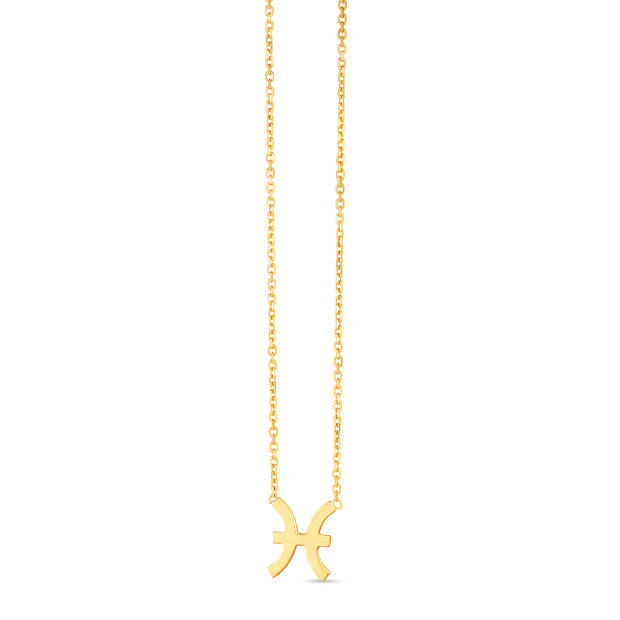 14K Pisces Necklace