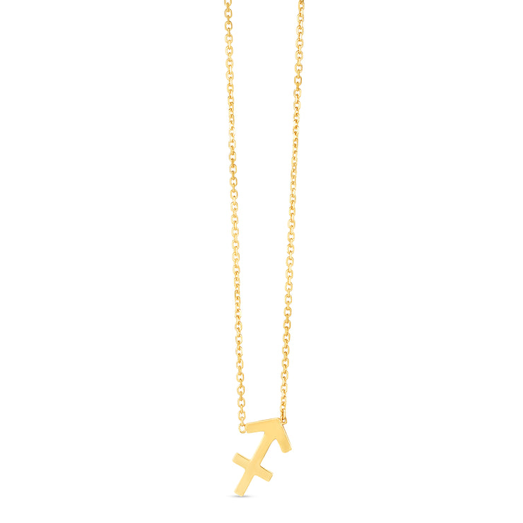 14K Gold Sagittarius Necklace