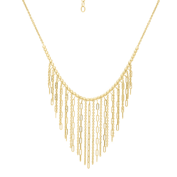 14K Fringe Necklace