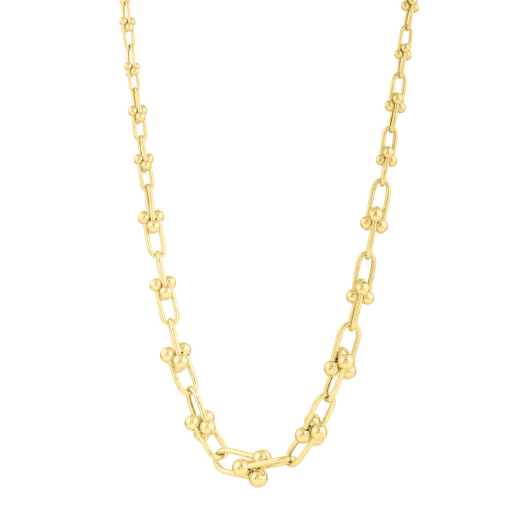 14K Graduated Jax Link Necklace