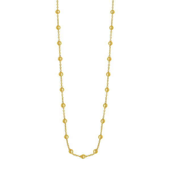 14K Layering Saturn Bead Necklace