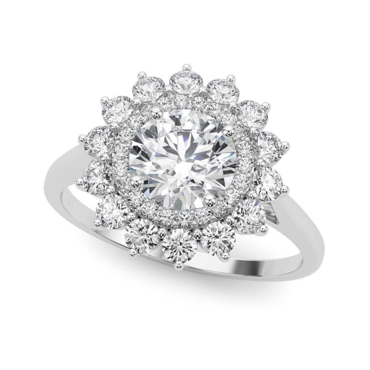 Halo Diamond Engagement Ring