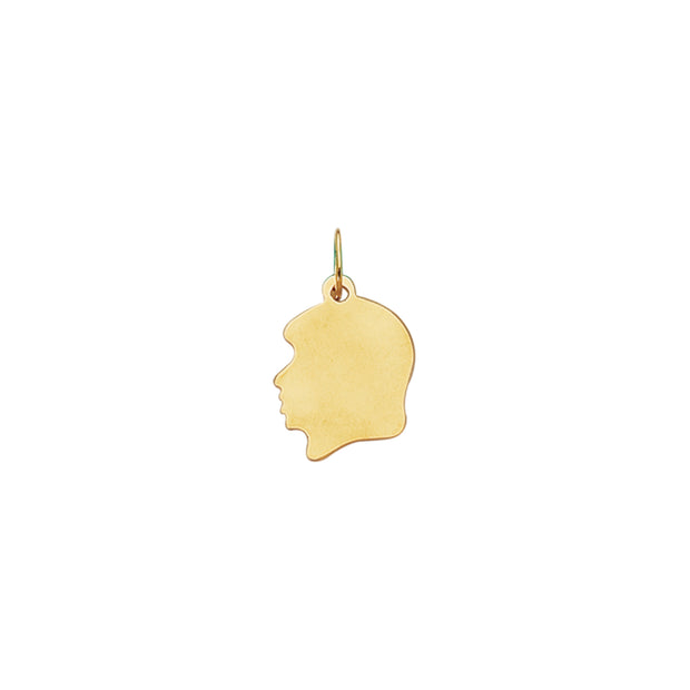 14K Gold Small Girl Charm