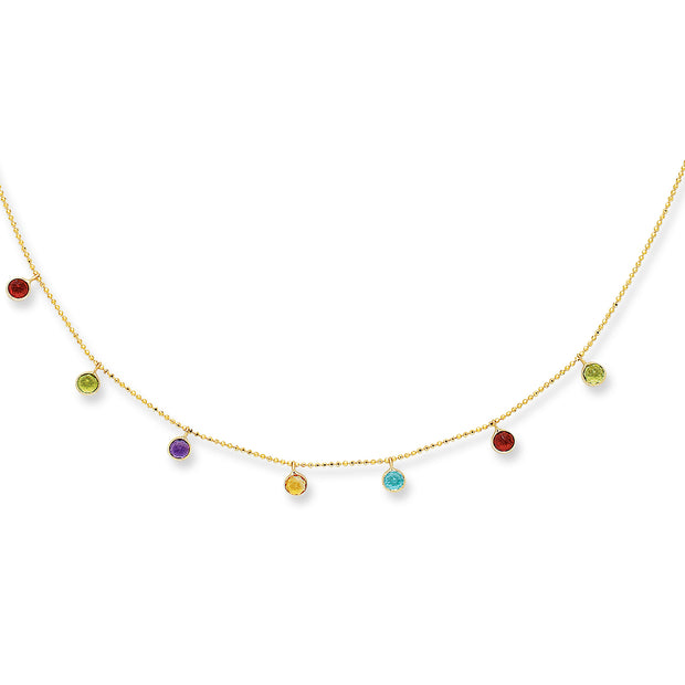 14K Gold Semi-Precious Necklace