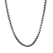 3mm Black Oxidized Bold Box Chain