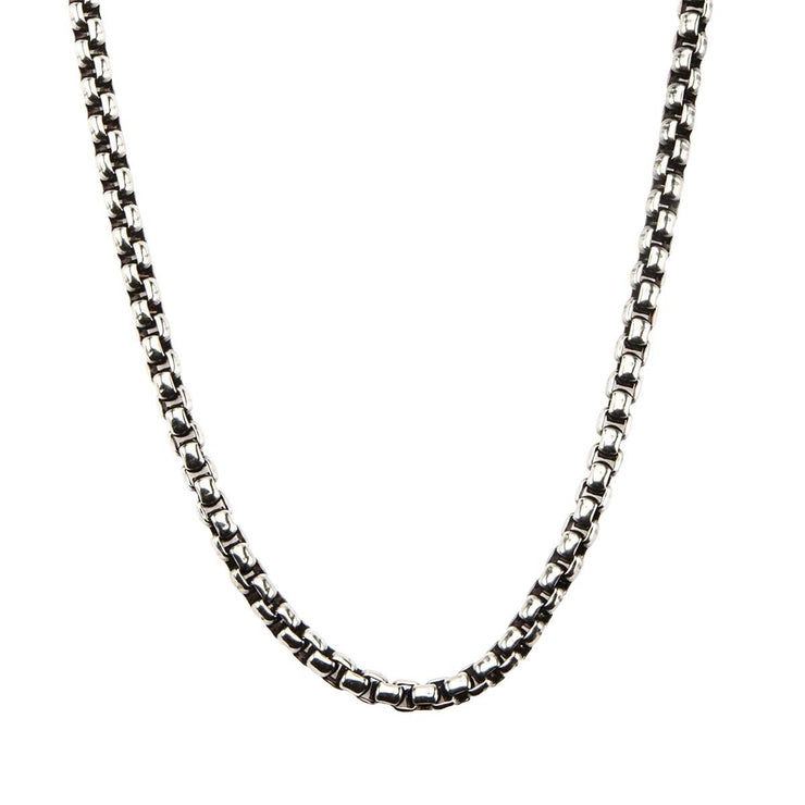 3mm Black Oxidized Bold Box Chain