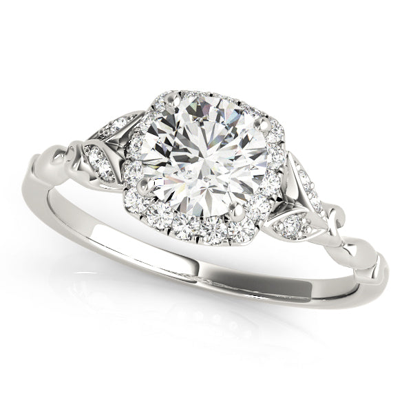 Halo Diamond Engagement Ring