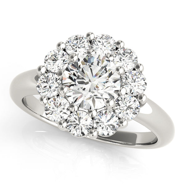 Halo Diamond Engagement Ring