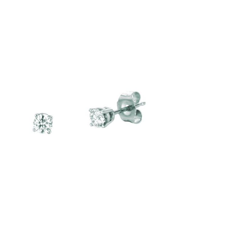 14K Gold .25ct I-J/I1 Round Diamond Stud Earring