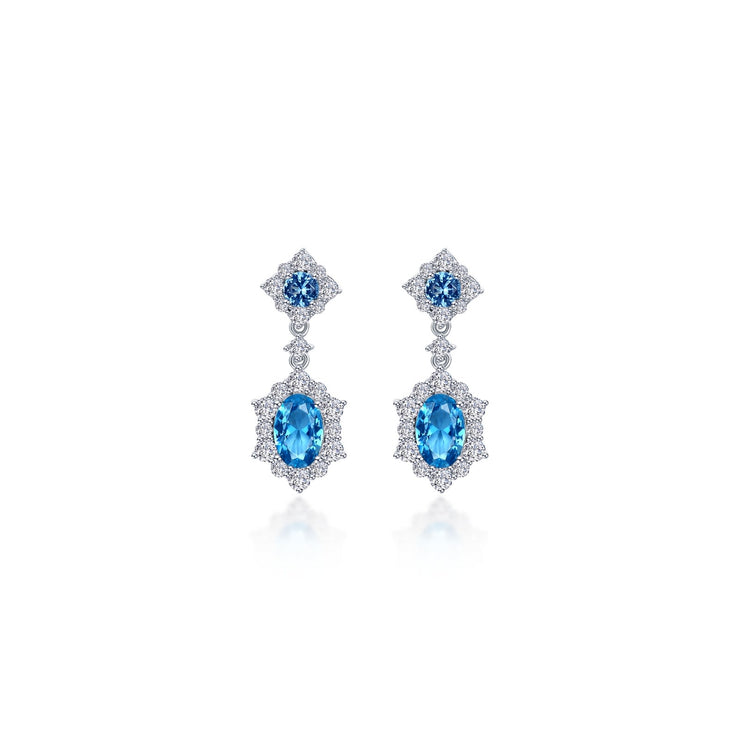 2.7 CTW Oval Halo STUDS Earrings