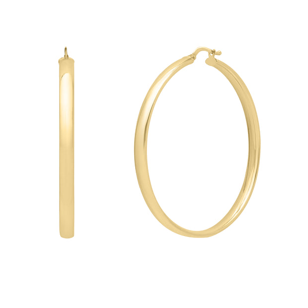 14K Large Wedding Hoops