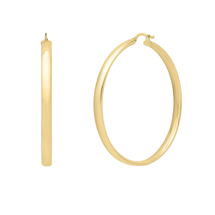 14K Large Wedding Hoops