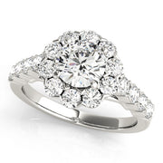 Halo Diamond Engagement Ring