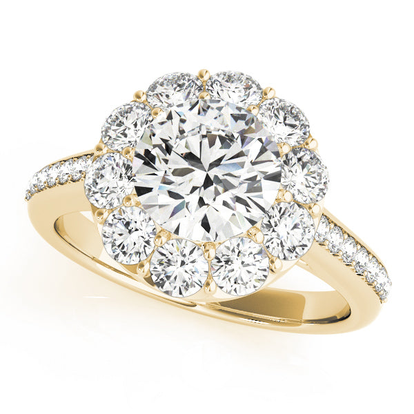 Halo Diamond Engagement Ring