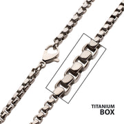 3mm Titanium Box Chain Necklace