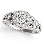 Halo Diamond Engagement Ring