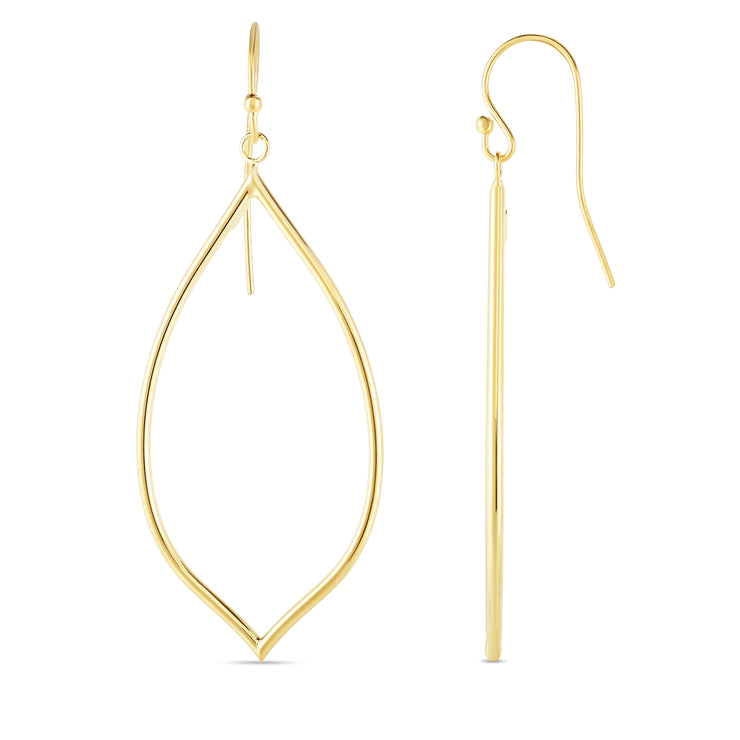 14K Gold Polished Dangle Earring