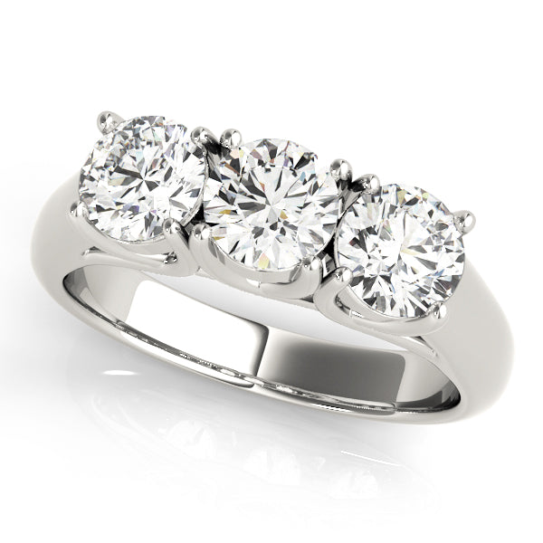 Three Stone Diamond Engagement Ring