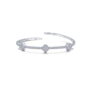 3.7 CTW Station Flexible Tennis Bracelet