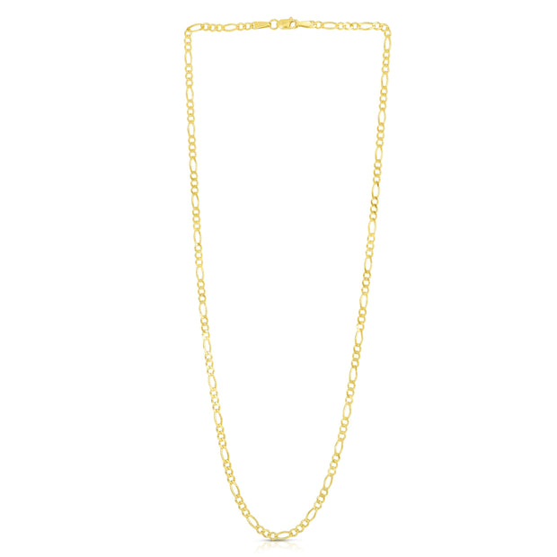 14K Gold 2.8mm Figaro Chain