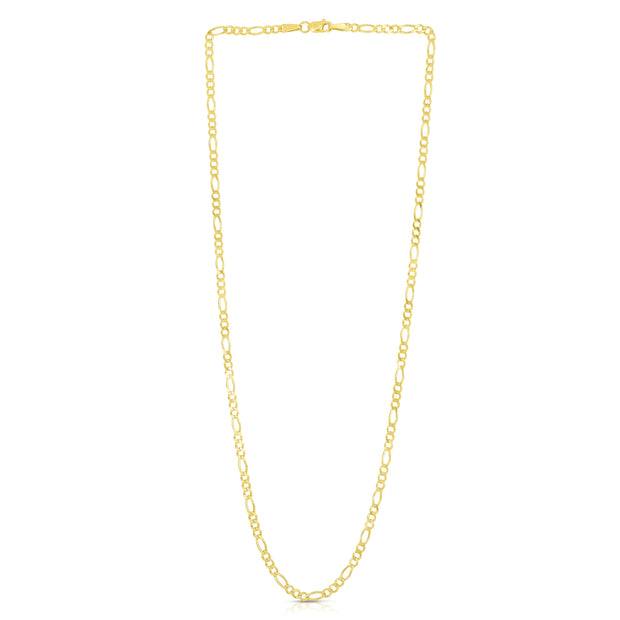 14K Gold 2.8mm Figaro Chain