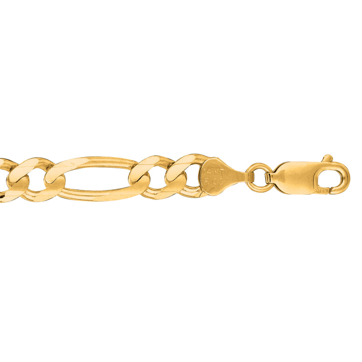 14K Gold 7mm Figaro Chain