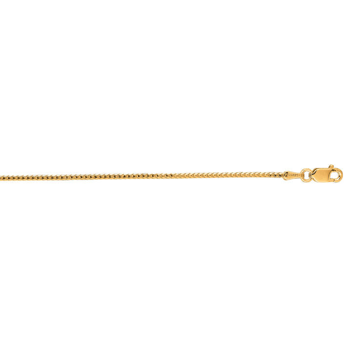 14K Gold 1.2mm Franco Chain