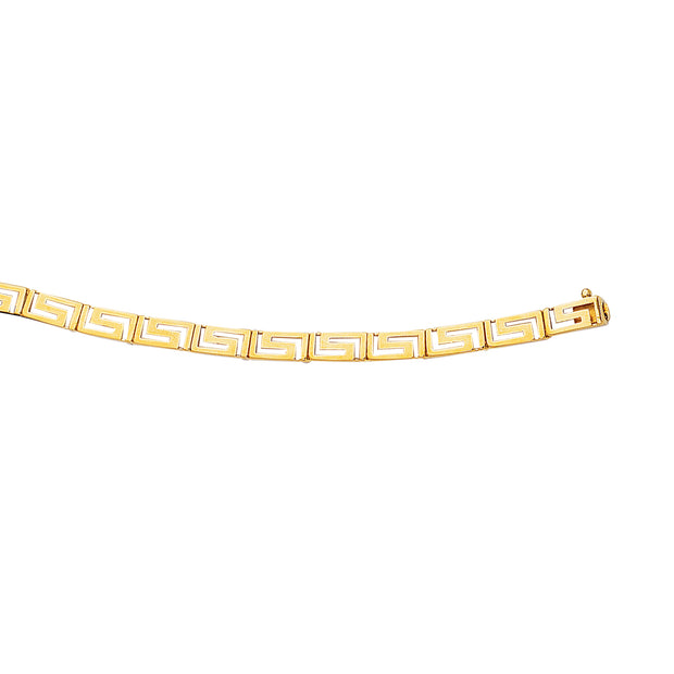 14K Gold Greek Key Bracelet