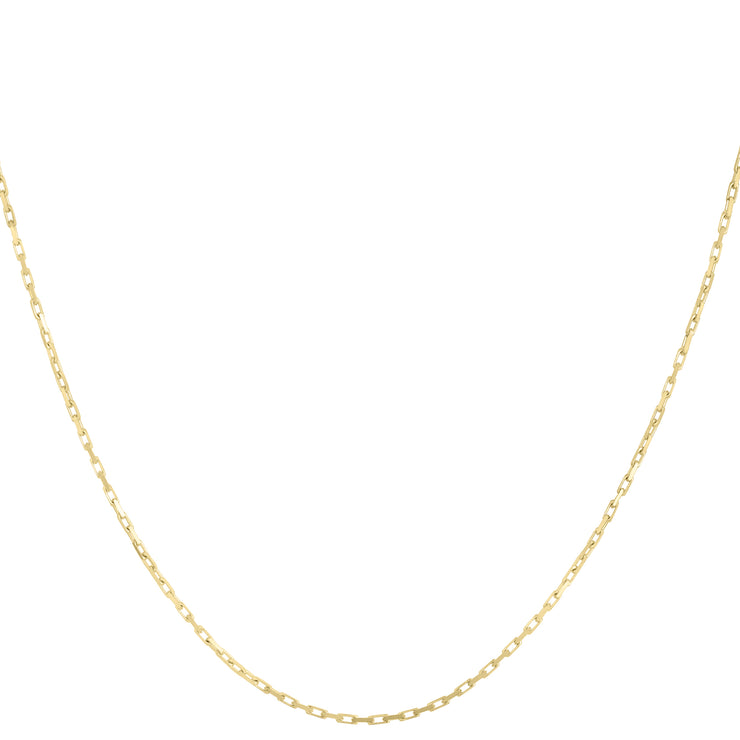 14K Gold 1.3mm French Cable Chain