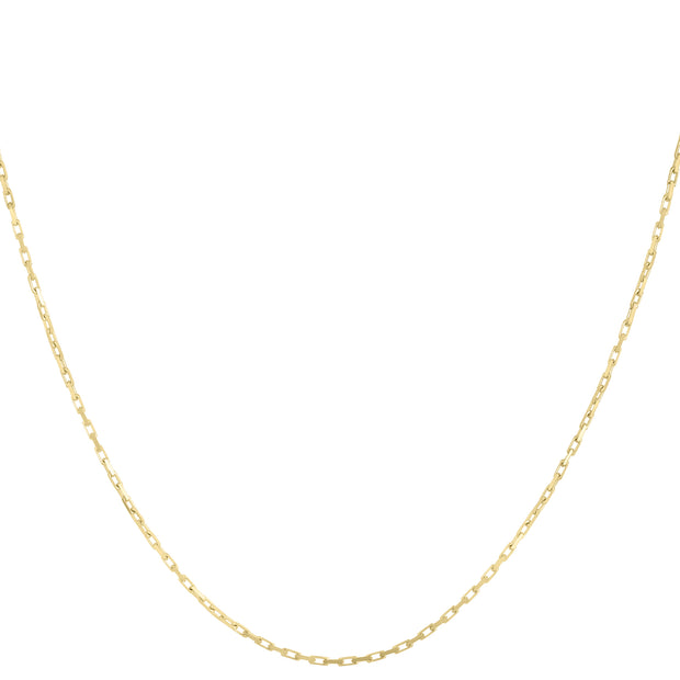 14K Gold 1.3mm French Cable Chain