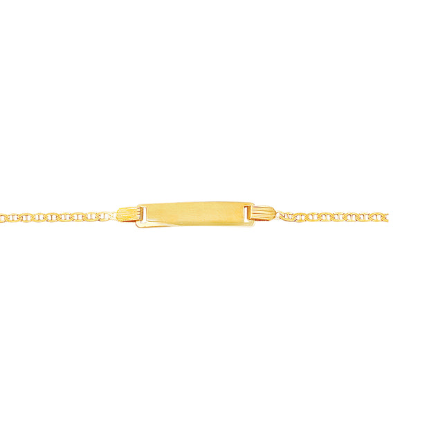 14K Gold Childrens Mariner ID Bracelet