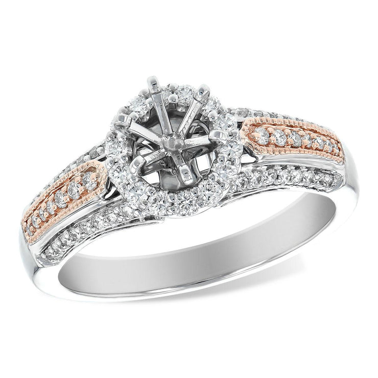 14KT Gold Semi-Mount Engagement Ring