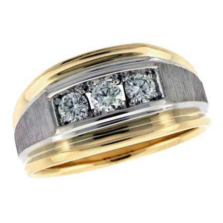 14KT Gold Mens Wedding Ring