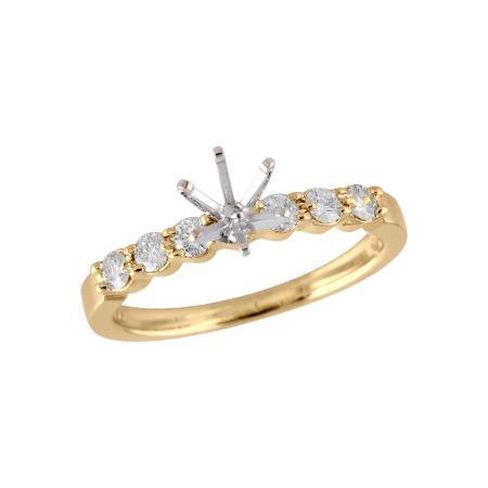 14KT Gold Semi-Mount Engagement Ring