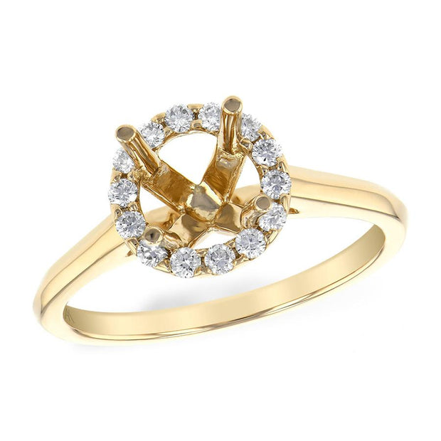 14KT Gold Semi-Mount Engagement Ring