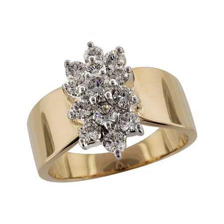 14KT Gold Ladies Diamond Ring