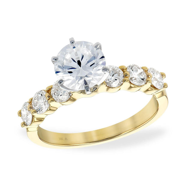 14KT Gold Semi-Mount Engagement Ring