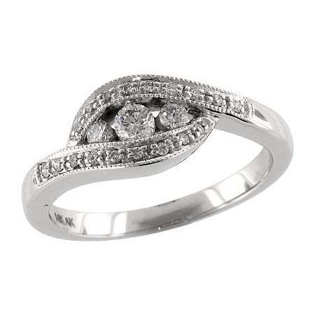 14KT Gold Ladies Diamond Ring