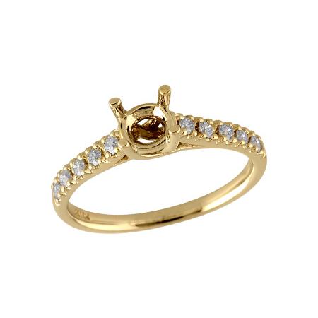 14KT Gold Semi-Mount Engagement Ring