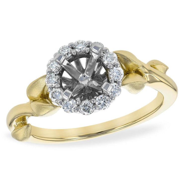 14KT Gold Semi-Mount Engagement Ring